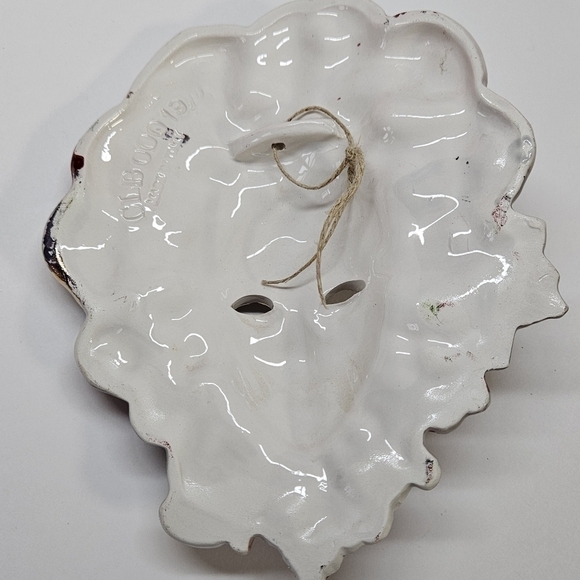 Venetian Carnival Mask Hand Painted Ceramic Wall Hanging Decor Made in Italy - Picture 5 of 7